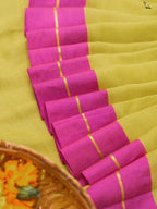Dark Red Woven Pure Soft Silk Saree with Unstitched Blouse Piece