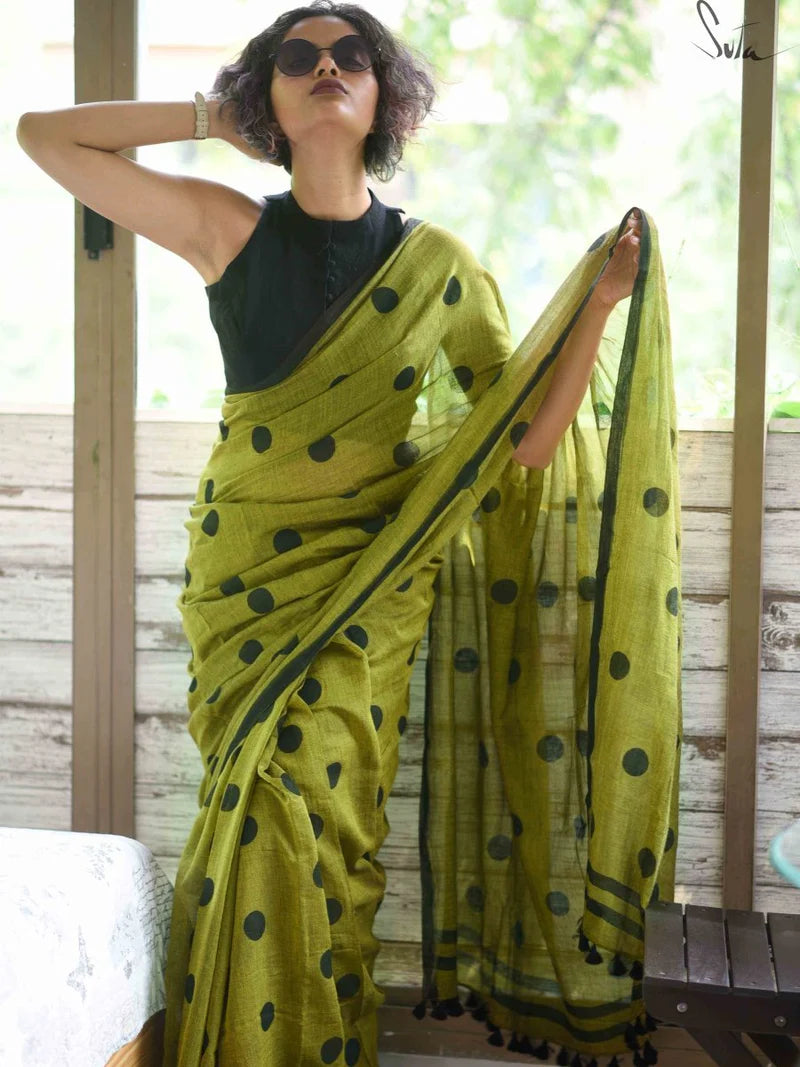 Pink Woven Soft Pure Silk Saree with Unstitched Blouse Piece