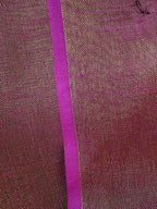 Navy Pure Tussar Silk Hand Painted Saree with Unstitched Blouse Piece