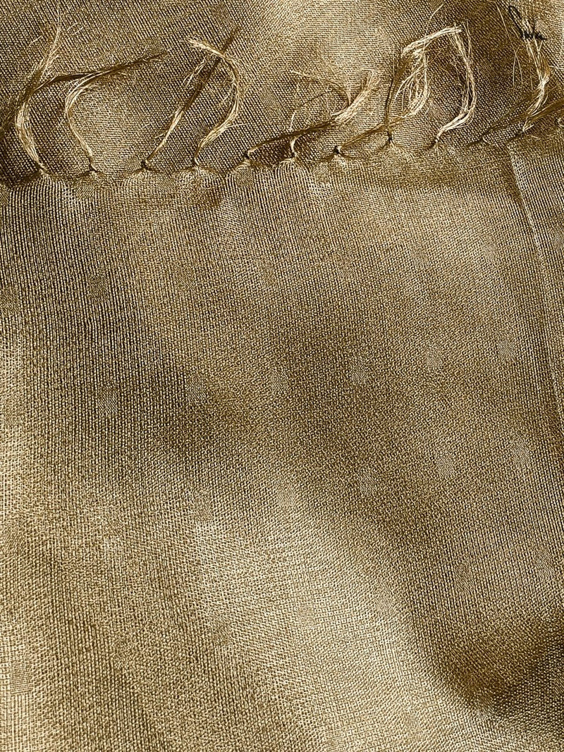 Yellow Pure Tissue Cotton Chanderi Eknaliya Saree with Unstitched Blouse Piece